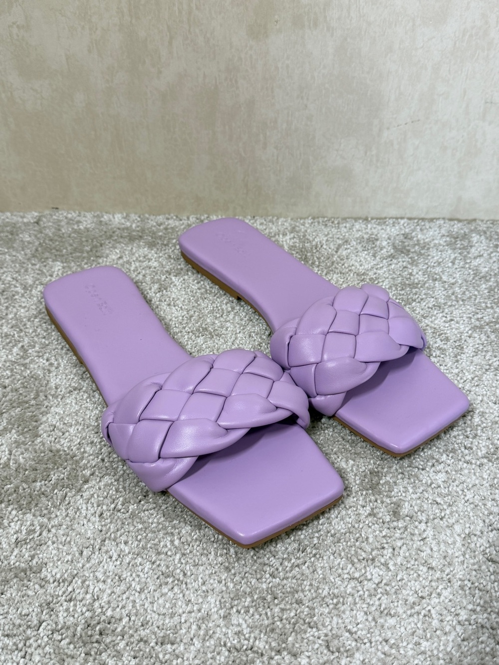 Open Edit Women’s Lucca Slide Sandals in Purple 10